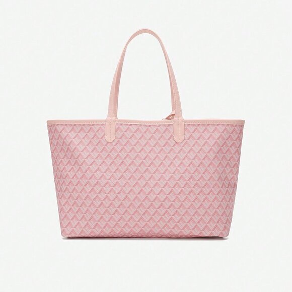 Pink Elegant Women's One Shoulder Casual Handbag/Tote - Picture 4 of 6